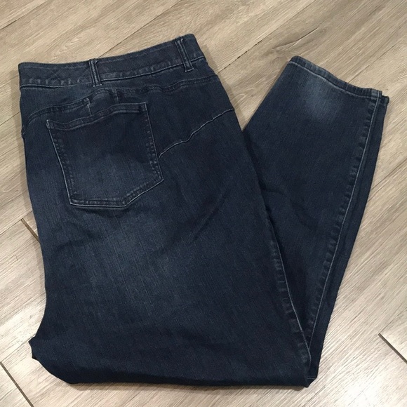 Sky High Skinny Premium Stretch High-Rise Dark Wash Jeans size 28T - Picture 1 of 10